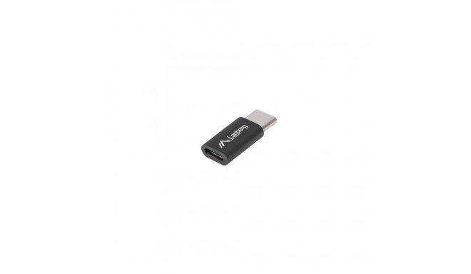 Lanberg adapter USB-C (M) - micro USB (F), black