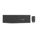 NATEC SQUID keyboard Mouse included Home/Office USB QWERTY US International Black