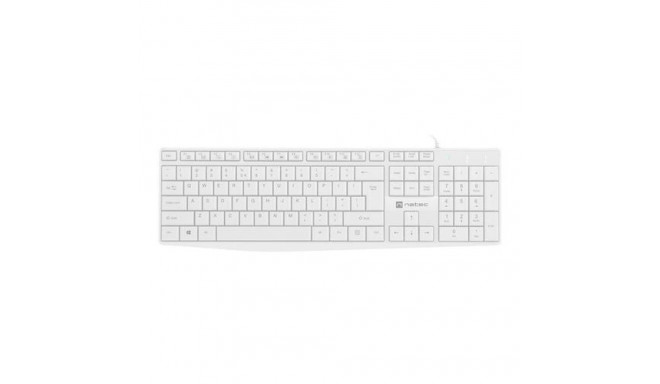 NATEC NAUTILUS keyboard Home/Office USB QWERTY US International White