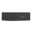 NATEC SQUID keyboard Mouse included Home/Office USB QWERTY US International Black