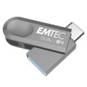 Emtec D280 Dual USB flash drive 64 GB USB Type-A / USB Type-C 3.2 Gen 1 (3.1 Gen 1) Silver