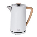 Adler AD 1347W electric kettle 1.5 L 2200 W White, Wood