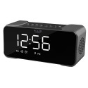 Adler AD 1190S alarm clock Digital alarm clock Black, Mirror, Silver