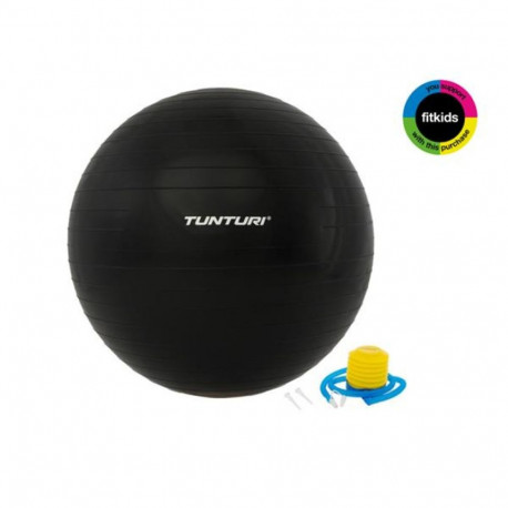 Tunturi Gymball with pump 75cm, Black