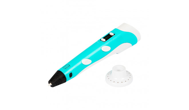 55-001# 3d pliiats 3d printer sinine + 65m filamendi komplekt