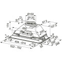 Built-in hood FRANKE FBI 525 XS HCS, 305.0599.509