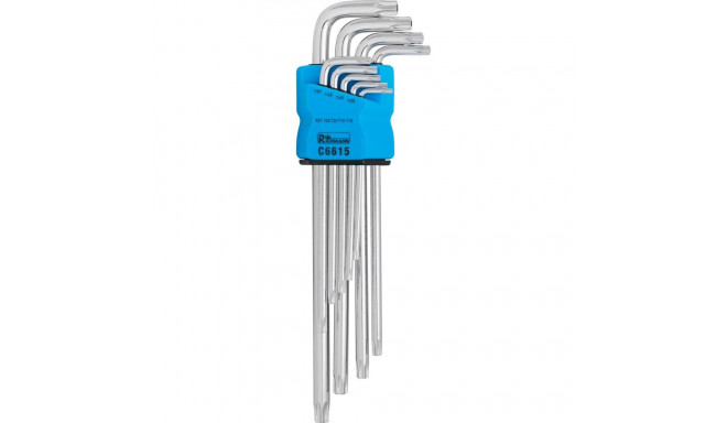 Pikad kuuskantvõtmed TORX T10-T50, 9 tk.