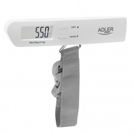Adler | Travel Luggage Scale | AD 8191 | Maximum weight (capacity) 50 kg | Low Battery Indicator; Me