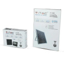 V-TAC 12W Black IP65 Solar LED Projector, Remote Control, Timer VT-25W 6000K 550lm