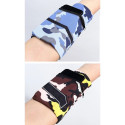 Fabric armband armband for running fitness stripes white / black