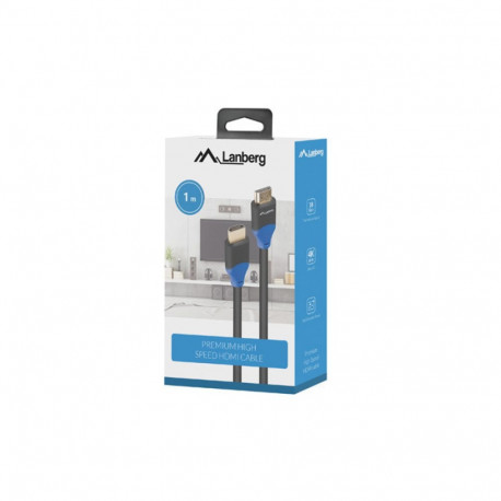 Lanberg cable HDMI M/M V2.0 4K CU 1m, black