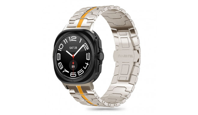 TECH-PROTECT STAINLESS LINE SAMSUNG GALAXY WATCH ULTRA (47 MM) TITANIUM/ORANGE