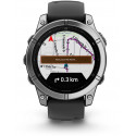 Garmin fenix E 47mm, stainless steel/black