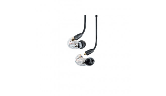 Shure AONIC 215 - kõrvasisesed kõrvaklapid ühe transduktori ja 3,5 mm kaabliga (läbipaistev)