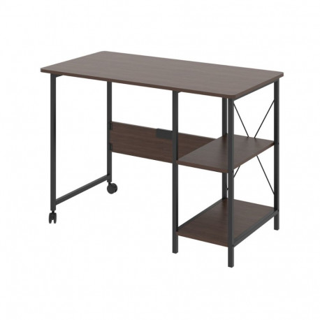 Maclean loft kokkupandav kirjutuslaud, mõõdud: 107x45x75cm, max - 150 kg, lauaplaadiga, tume pähklip