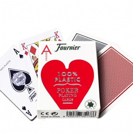 Fournier 2500 Poker Cards (Red)