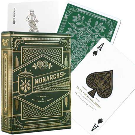 Theory11 Monarchs Playing Cards (Green)