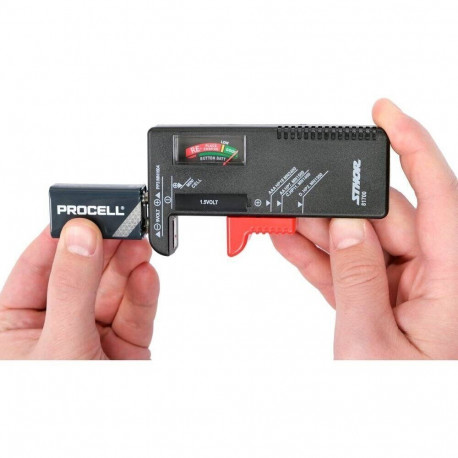 Patareide tester AA/AAA/C/D/9V 1.5-9V