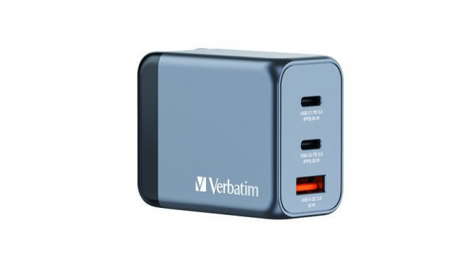VERBATIM GNC-65 32201 GaN 65W, 2xUSB-C 1xUSB-
