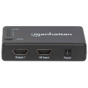 MANHATTAN 4K 4-Port HDMI-Splitter 4K@30Hz Netzteil schwarz