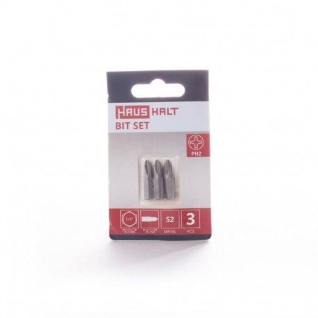 SCREWDRIVER BIT PH2X25MM 3PCS