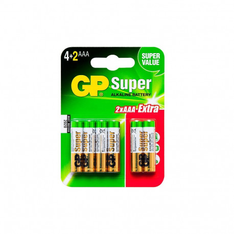 8724# Bateria alkaliczna aaa 1.5 lr3 gp super 6szt