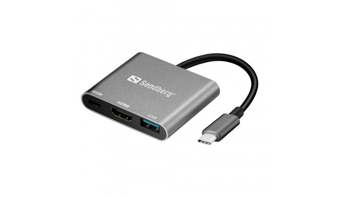 Sandberg USB-C mini dokk HDMI+USB