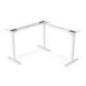 DIGITUS Electric Height Adjustable Desk Frame 3-leg height 124-208cm load 120 kg white