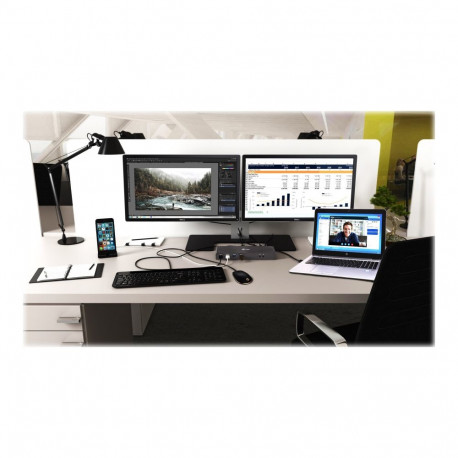 I-TEC USB 3.0/USB-C Dualdock 1x 5K 2x 4K 60Hz 2x HDMI 2x DP 1x GLAN 6x USB 3.0 1x Audio/Mic Jack Ken