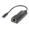 LANBERG NC-1000-02 Lanberg Adapter Lan Card USB Typ-C 3.1 - RJ45 1GB, on Cable