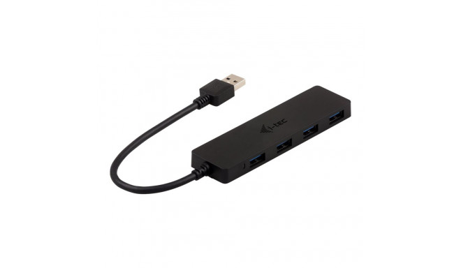 I-TEC USB 3.0 õhuke passiivne HUB 4 porti ilma toiteadapterita, ideaalne sülearvutile, ultrabookile,