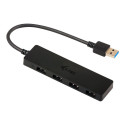 I-TEC USB 3.0 Slim Passive HUB 4 Port without power adapter, ideal for Notebook Ultrabook Tablet PC