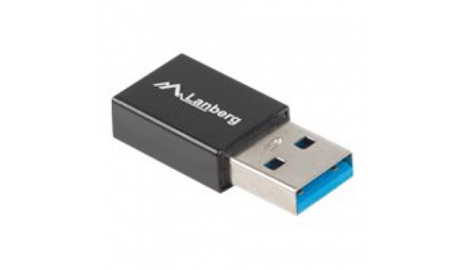 LANBERG AD-UC-UA-01 Lanberg Adapter USB TYPE-C(F)-AM 3.1 Black