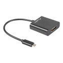 LANBERG AD-UC-HD-01 Lanberg adapter USB TYPE-C(M)-HDMI(F) 15cm Black