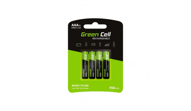 GREENCELL GR03 Green Cell 4x Akulaadija AAA HR03 950mAh