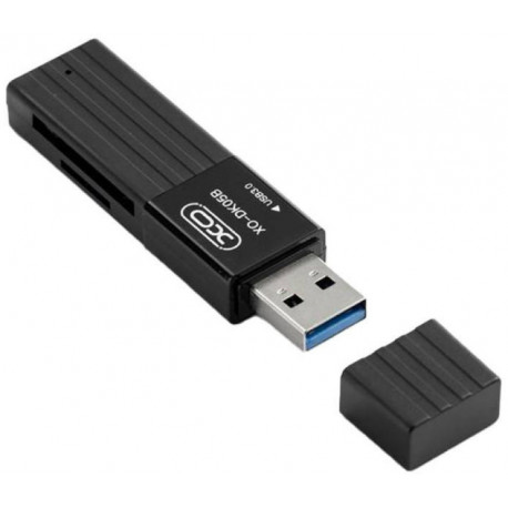 XO mälukaardilugeja DK05B 2in1 USB 3.0, must