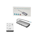 I-TEC USB-C Metal Nano Dock 2xDP 1xHDMI 1xGLAN 1xAudio/Mic 2xUSB 3.1 2xUSB 2.0 1xUSB-C Data 1xUSB-C 