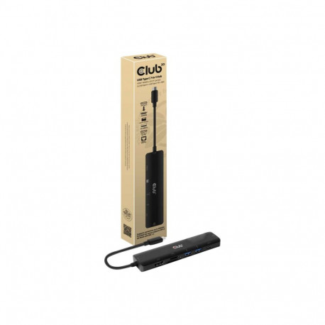 CLUB 3D USB Type-C 7-in-1 jaotur HDMI 4K60Hz+SDTF kaardipesa+2xUSB-A + USB-C PD + RJ45