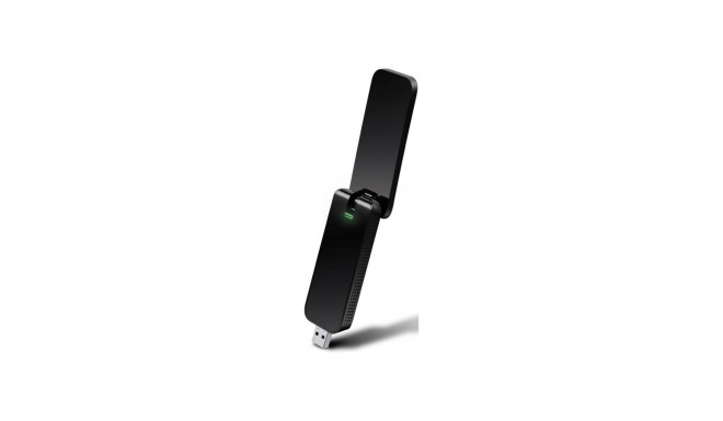 TP-LINK AC1200 WLAN kahesageduslik USB 3.0-adapter. 300 Mbit/s 2,4 GHz + 900 Mbit/s 5 GHz. 802.11a/b