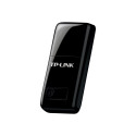 TP-LINK N300 WLAN Mini-USB-Adapter 2.4GHz 802.11b/g/n QSS-Taste Autorun-Tool supports Windows XP/Vis