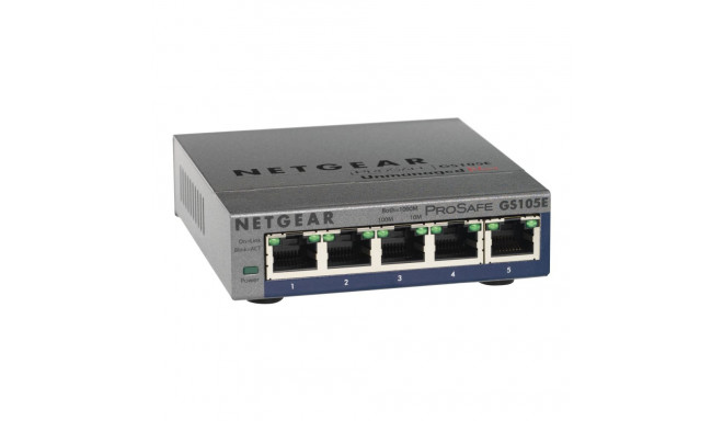 NETGEAR 5-pordiline Gigabit Plus Etherneti lüliti - lauapealne - haldamata - ventilaatorita