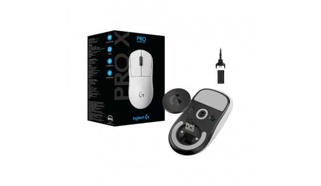LOGITECH PRO X SUPERLIGHT juhtmevaba mängurihiir optiline 5 nupuga 2.4 GHz USB LIGHTSPEED vastuvõtja