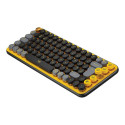 LOGITECH POP Keys Wireless Mechanical Keyboard With Emoji Keys - BLAST YELLOW (PN)