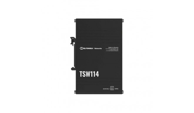 Teltonika DIN Rail lüliti TSW114 haldamata seinakinnitusega gigabitise Etherneti (vask) portide arv 