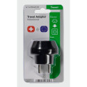 Travel adapter Switzerland,CH socket-Schuko plug