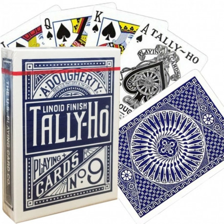 Bicycle Tally-Ho Circle Poker Cards (Blue)