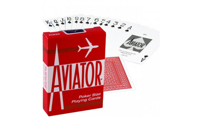 Aviator Standard Poker Cards (Red)