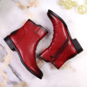 Jezzi W JEZ52G insulated ankle boots with decorations, red (40)