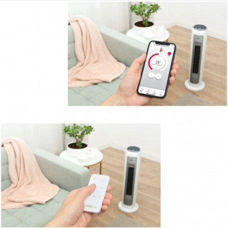 Fan heater with WIFISencor, white