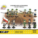 Cobi Blocks Great War 3 figurines 35 blocks